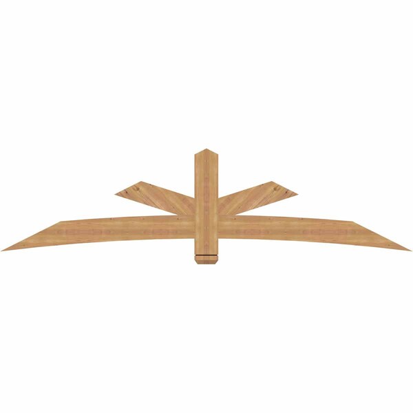 Ekena Millwork Alberta Smooth Timber Gable Bracket, Western Red Cedar, 96"W x 24"H x 1 1/2"D x 5 1/2"F, 6/12 Pitch GBW096X24X0206ALB00SWR - main